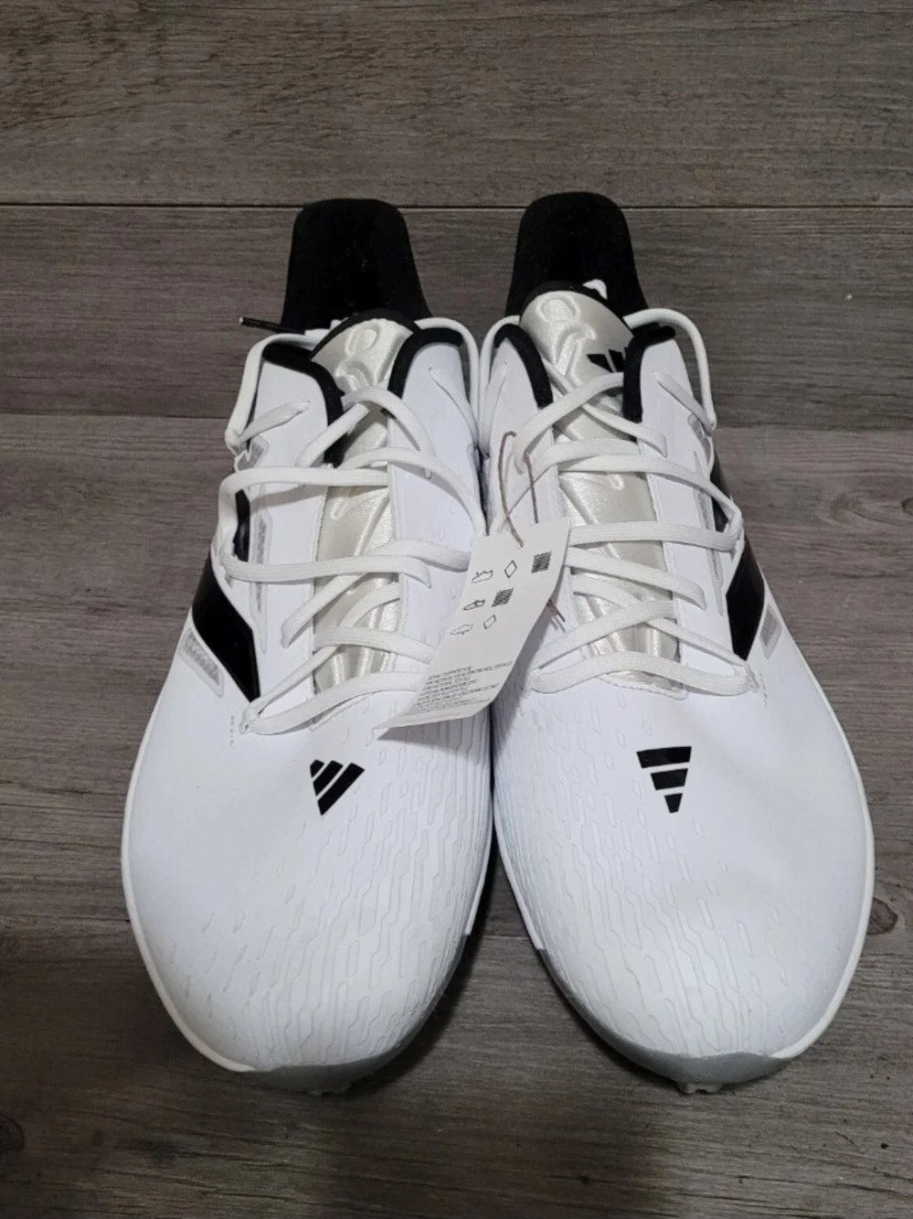 adidas afterburner 9 Mens Size 15 baseball cleats White